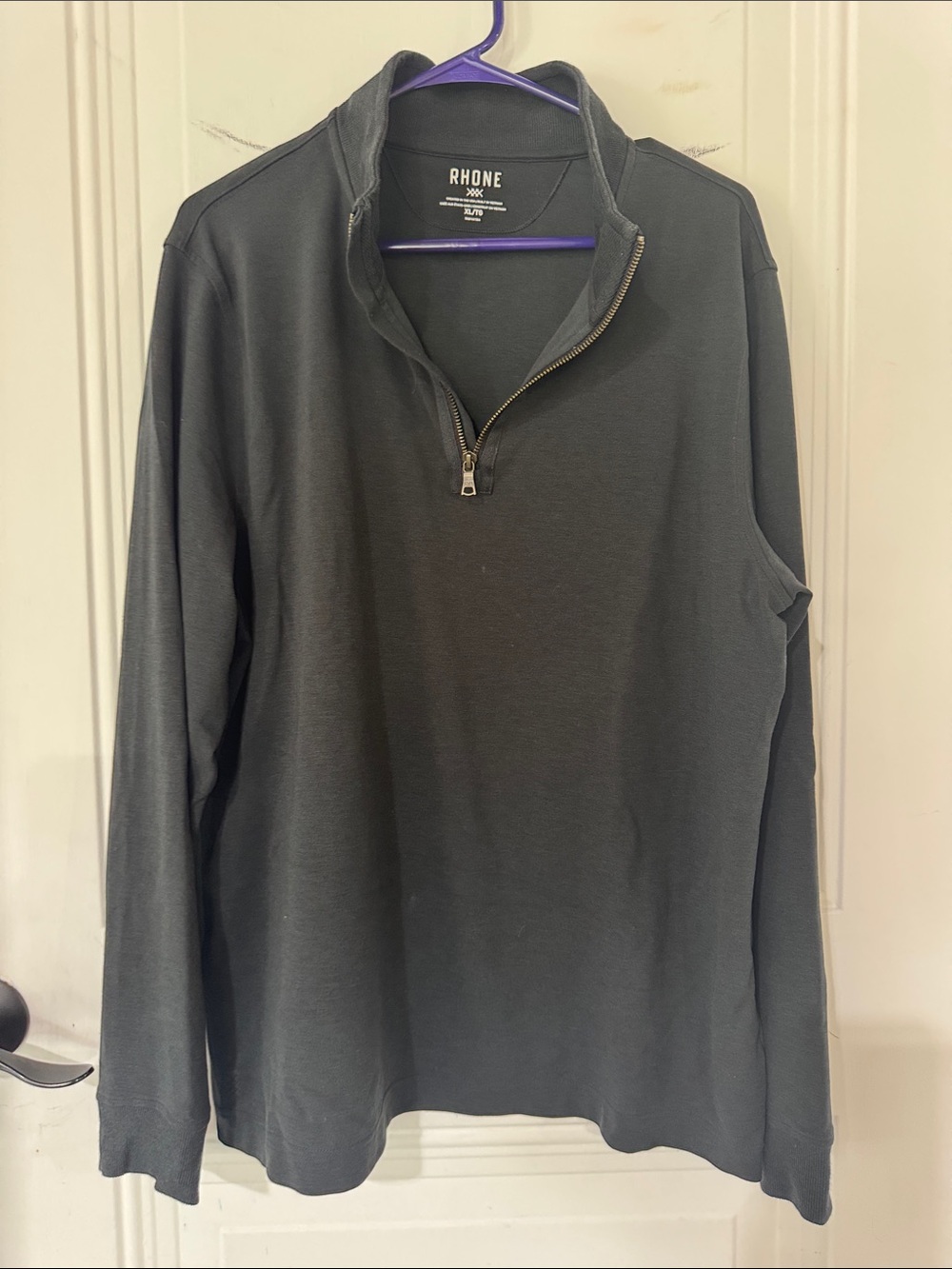 RHONE Charcoal Gray  Quarter-Zip Pullover